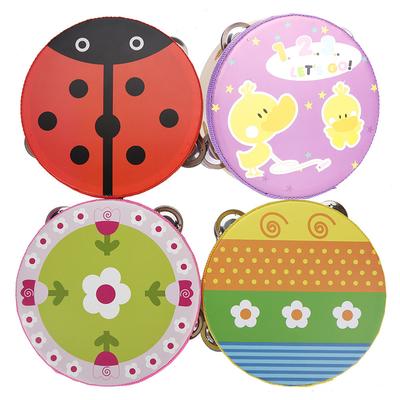 15 cm Ahşap El Tef El Davul Çan Müzik Vurmalı Çalgı Oyuncak Hediye