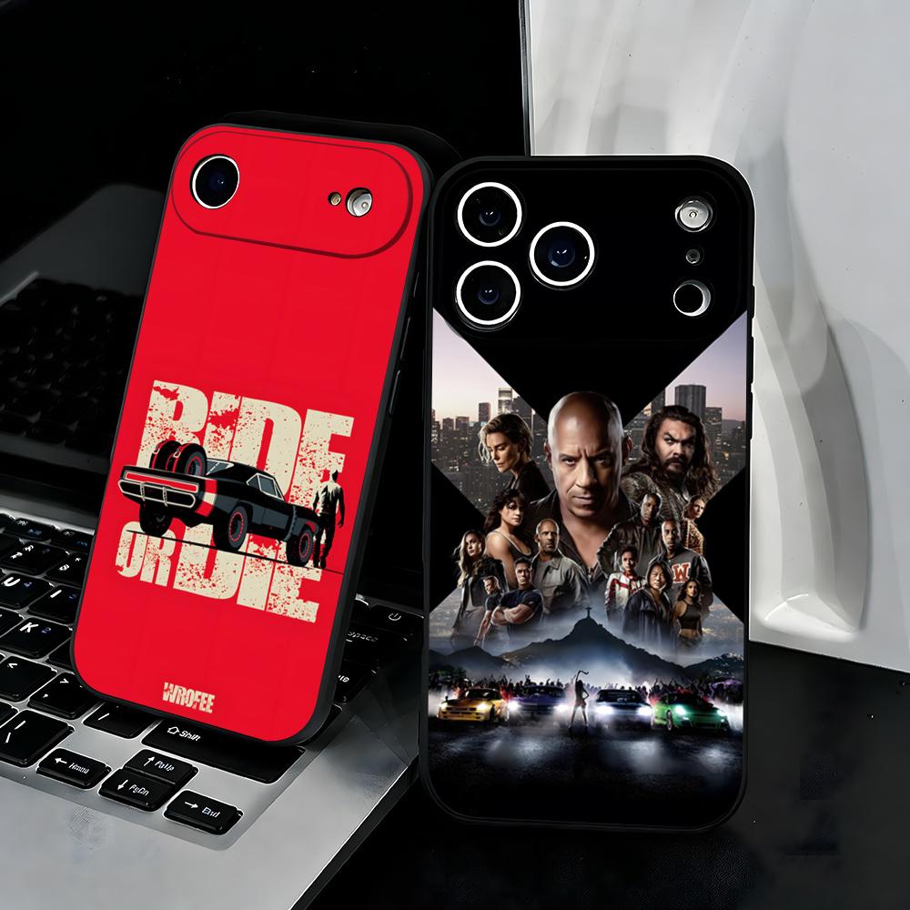 F-fast And F-Furious Handyhülle Für IPhone 17 Air 16 E Pro Max 15 14 13 Mini 12 Pro 11 Max Plus Schwarze Weiche Hülle