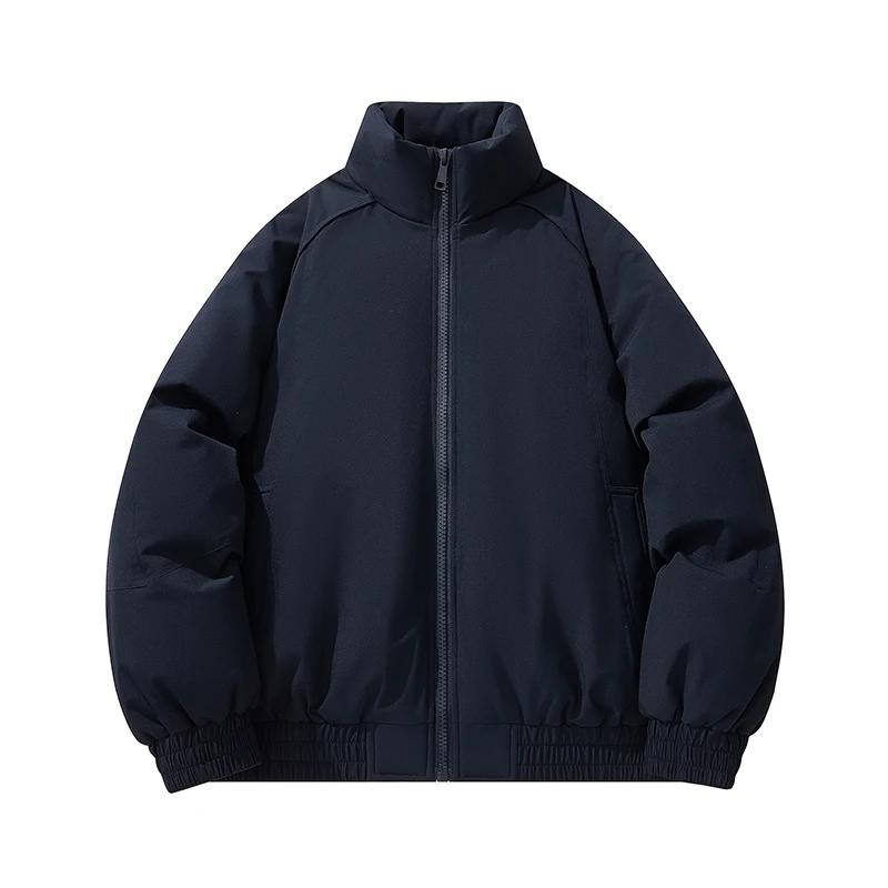 

Осень Зима Мужская Хлопковая Куртка с Подкладкой Мужская Ветрозащитная Толстая Куртка Мужская Рабочая Повседневная Куртка Мужское Теплое Пальто XXXL темно-синий
