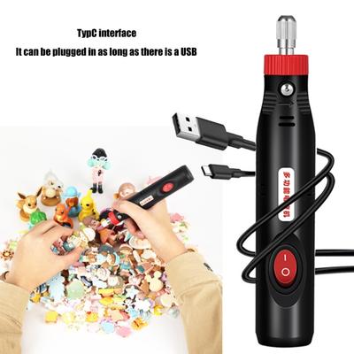 Light Weight Electric Drill USB Fast Charging Hole Punching For DIY Enthusiasts Crafting Jewelry Accessories