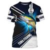 T-shirt Homme Imprimé 3D Été Homme Pêche Sauvage Mode Manches Courtes Grande Taille Ample Séchage Rapide Haut