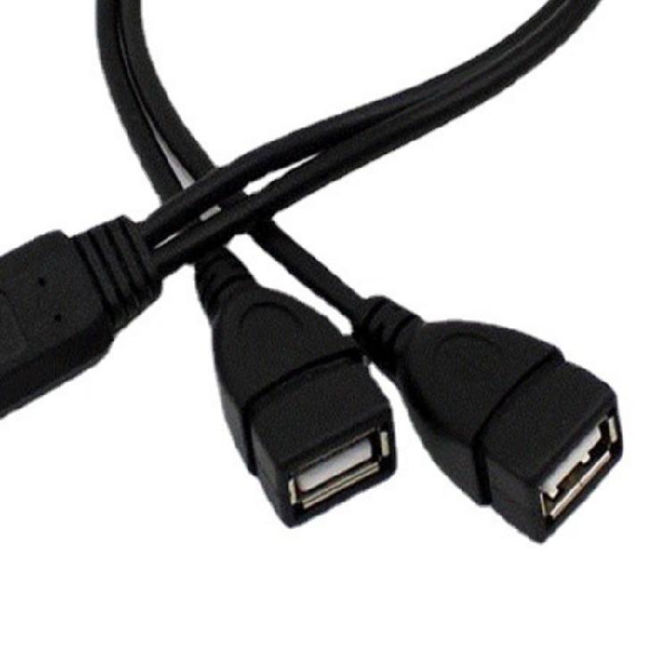 USB 2.0 Male To Two USB Female Y Cable USB Hubs Power Splitter Adapter for Charging Two Devices At Once
