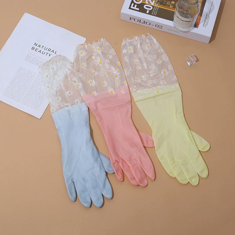 Waterproof Housework Cleaning Gloves Kitchen Cleaning Latex Household Dishwashing Laundry Gloves Wear Resistant Rubber Gloves