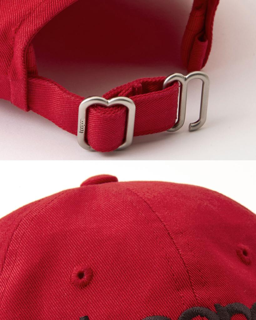 HOOPOE Signature Multi Logo Cap_Poppy Red