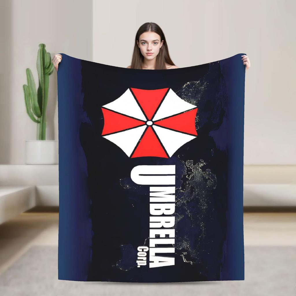 Resident Business Umbrella Corps Eviled Blankets Flannel Awesome Warm Throw Blankets for Bedspread Decoration
