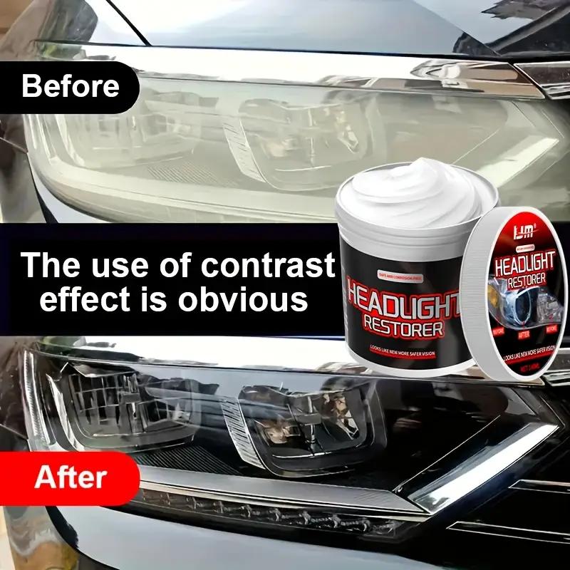 Professioneller Auto-Scheinwerfer-Reparaturaufkleber, Benutzerfreundliches Scheinwerfer-Wartungsset, Repariert oxidierte, vergilbte, beschlagene Autoscheinwerfer