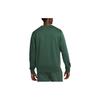Nike Club Logo Embroidered Crewneck Sweatshirt Men Tops Olive-Green FB7684-323