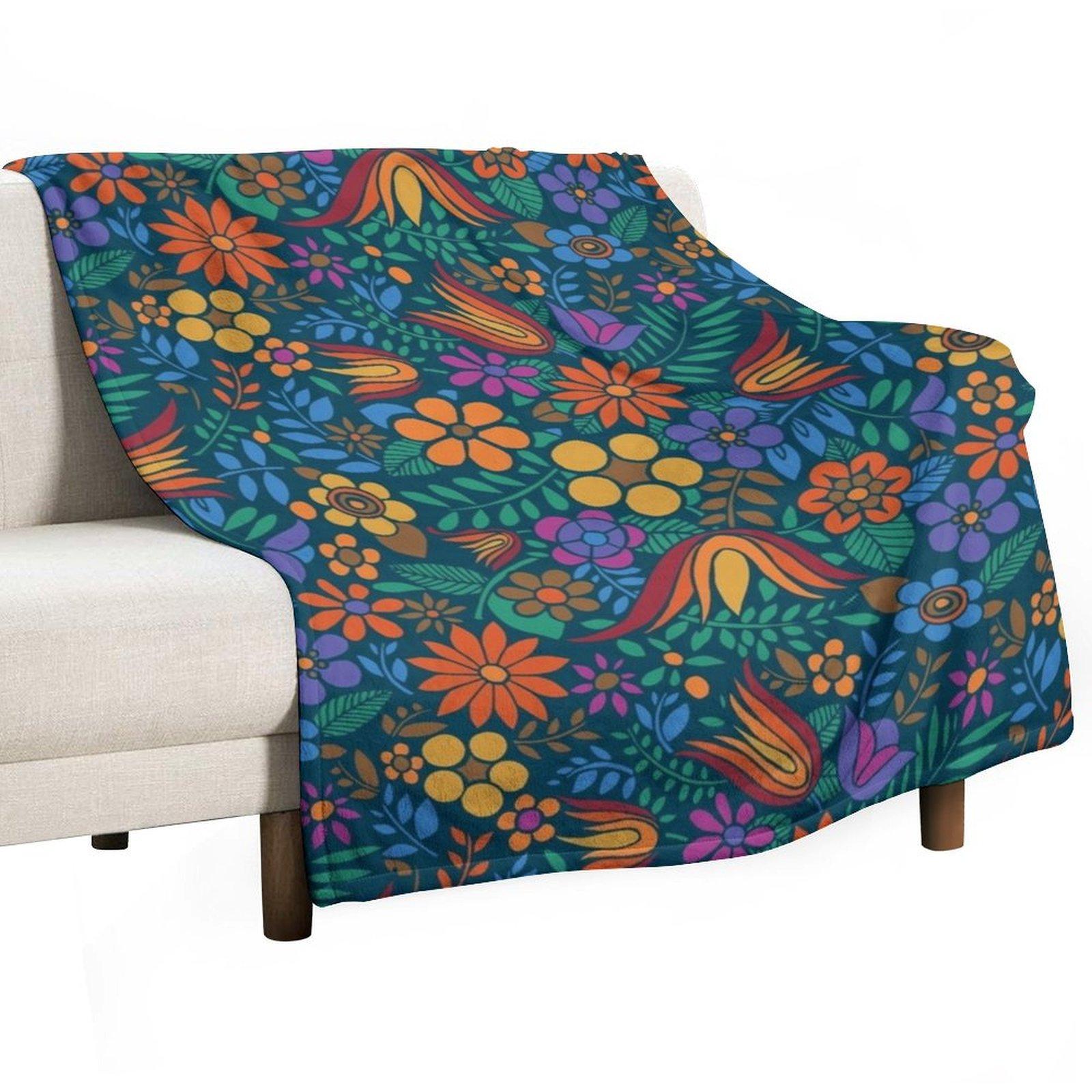 

Еще один цветочный ретро плед для путешествий, тяжелый для сна, аниме, многоцелевые одеяла 30x40in