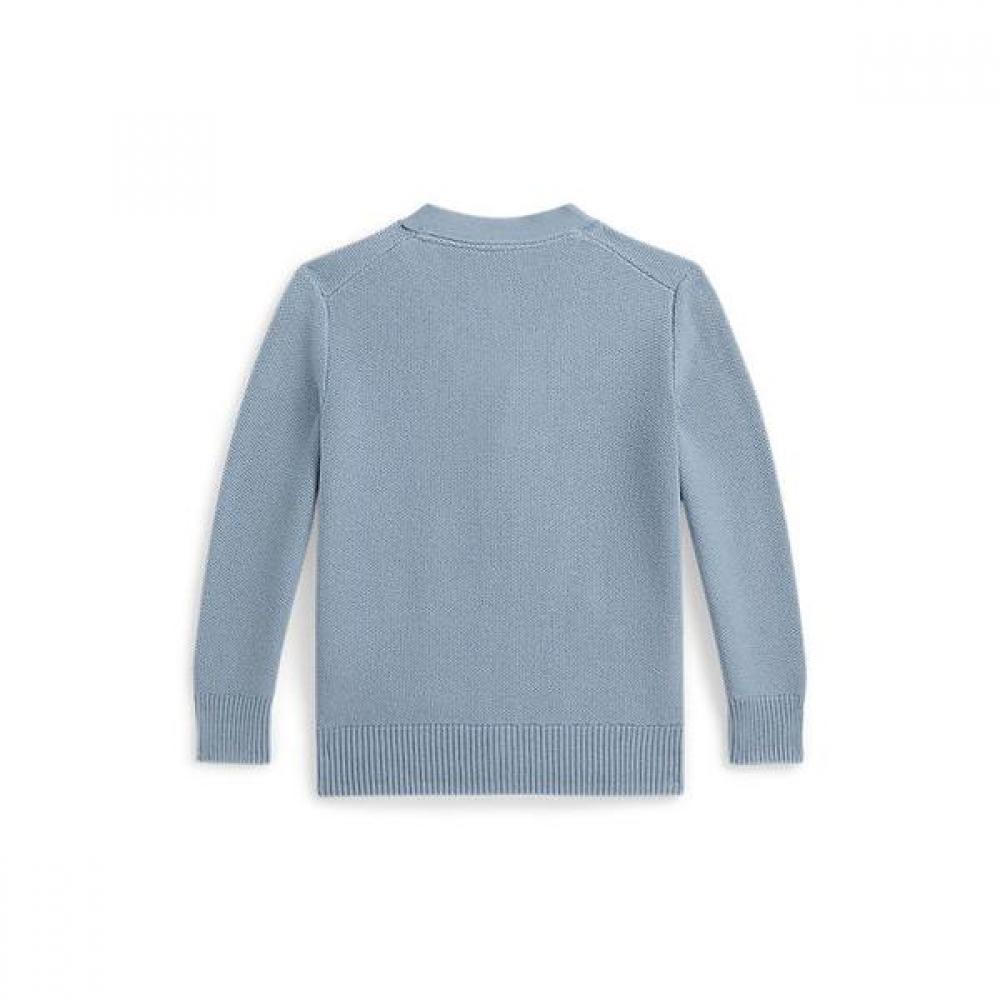 Polo Ralph Lauren Boys V Neck Cardigan 2 7 Years Mesh Knit Cotton  Cwposweb6820713400 