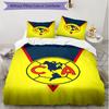 3pcs Duvet Cover Set (1*Duvet Cover + 2*Pillowcase, Without Core), Club America Print Soft All‑Season Bedding Set, Home Bedroom Decor Gift