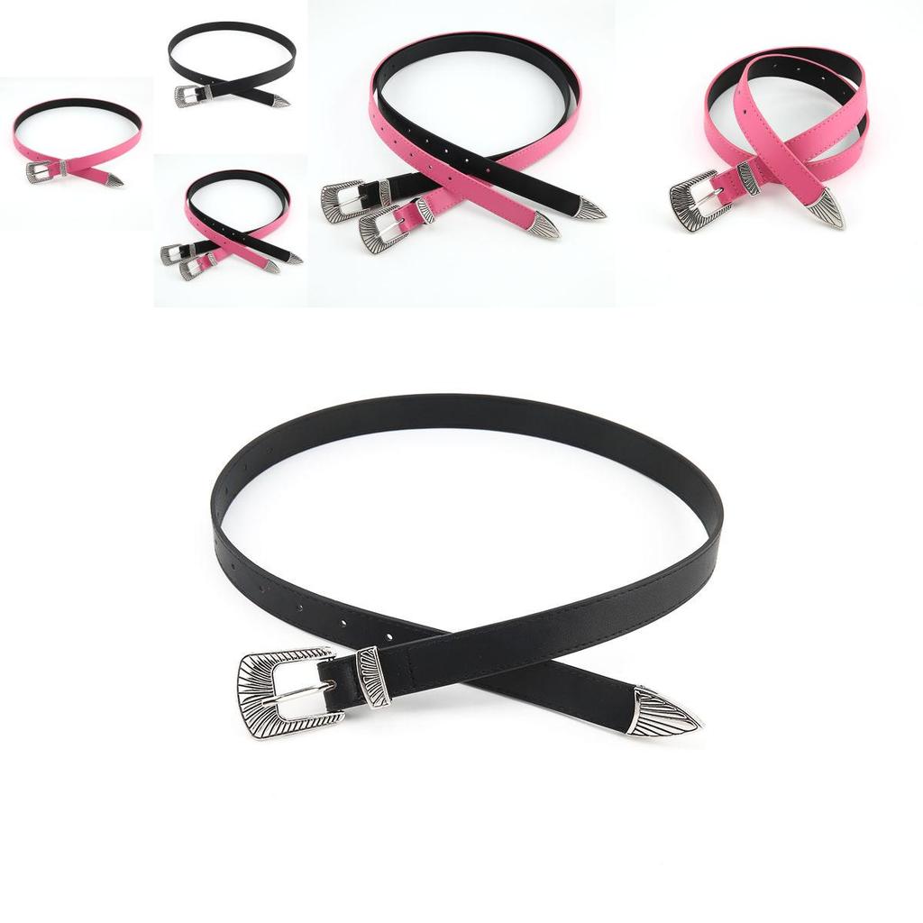 High-quality Faux Leather Women's Retro Belt Fashionable Simple Decorative Waist Belt Vintage Chic Belt