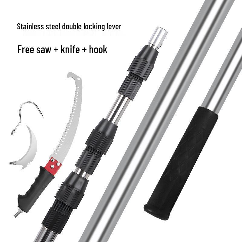 Telescopic Tree Pruner: Extendable Pole Saw for High Branch Cutting and Pruning