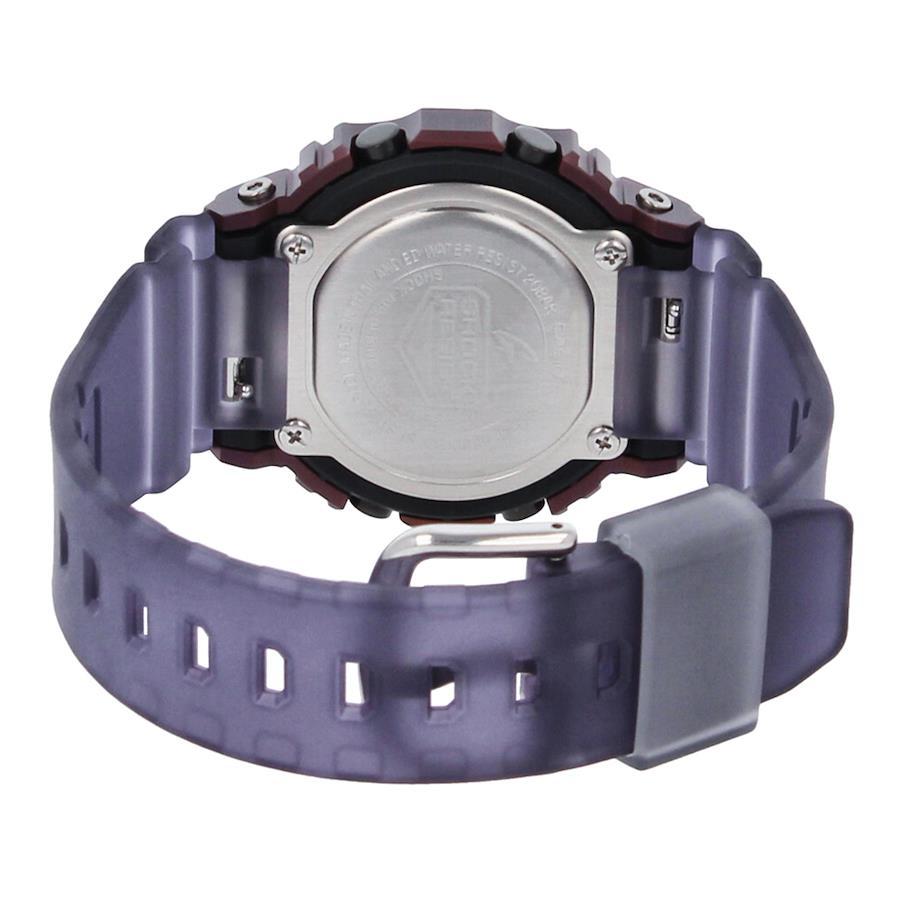 CASIO G-SHOCK GM-S5600MF-6 GM-S5600 MIDNIGHT FOG Series Metal bezel Street Skeleton Purple Wrist Watch For Woman