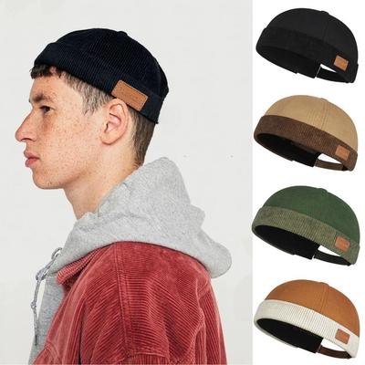 Autumn Dome Melon Cap Men Women Vintage Brimless Hat Hip Hop Docker Hat Unisex Skullies Beanie Hat Multicolor Landlord Hat Hot