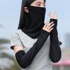 Summer Sun Protection Mask for Men and Women, Full Face and Neck Protection, Integrated Neck Veil, Sports Outdoor Headscarf, Ice Silk Neck Scarf