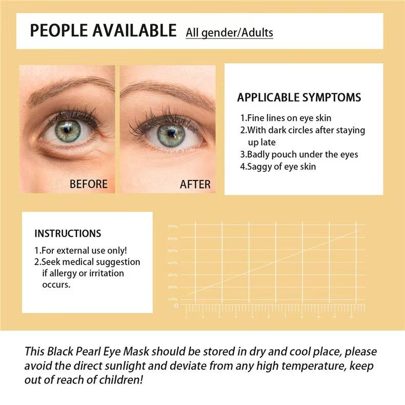 Maschera Occhi Oro 24K Rimuove Occhiaie Rassodante Attenua Linee Sottili Anti-Età Acido Ialuronico Collagene Maschera Sotto Occhi Cura della Pelle Occhi