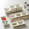 Chinese Style Melamine Sauce Dish Spice Vinegar Soy Oil Bowls Imitation Porcelain Plate Table Decoration Container for Hotel