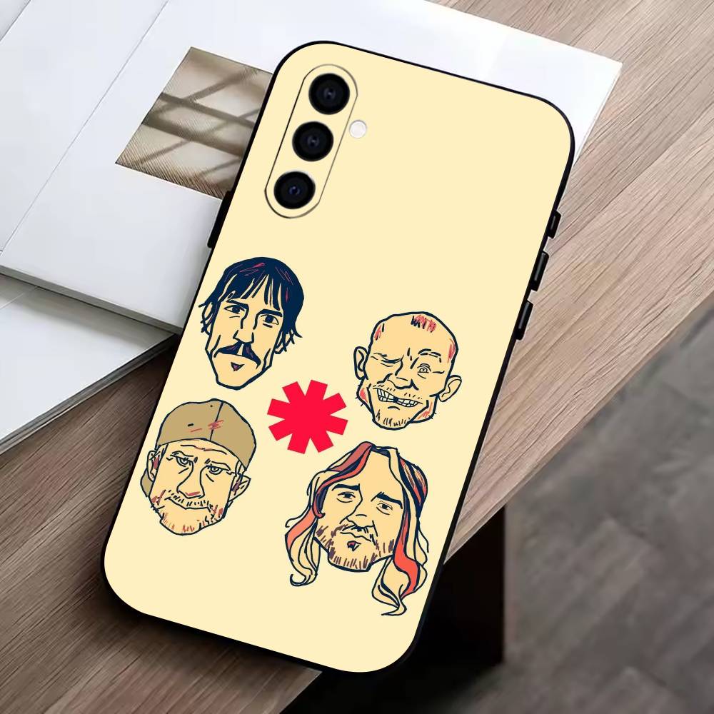 R-Red Hot Chili Peppers  Phone Case Black Silicone Soft For Samsung Galaxy A73,A72,A71,A70,A53,A52,A51