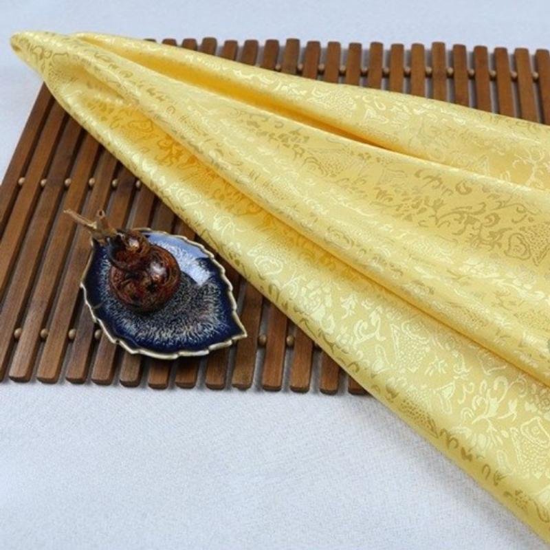 Vintage Dragon Jacquard Silk Brocade Fabric for Kung Fu Uniform Hanfu Tang Suit Traditional Chinese Clothing DIY Craft