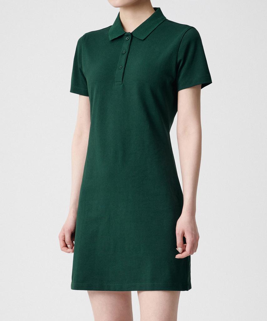 Musinsa Standard Woman [Cooltandard] Women'S Pique Polo Dress [Green]