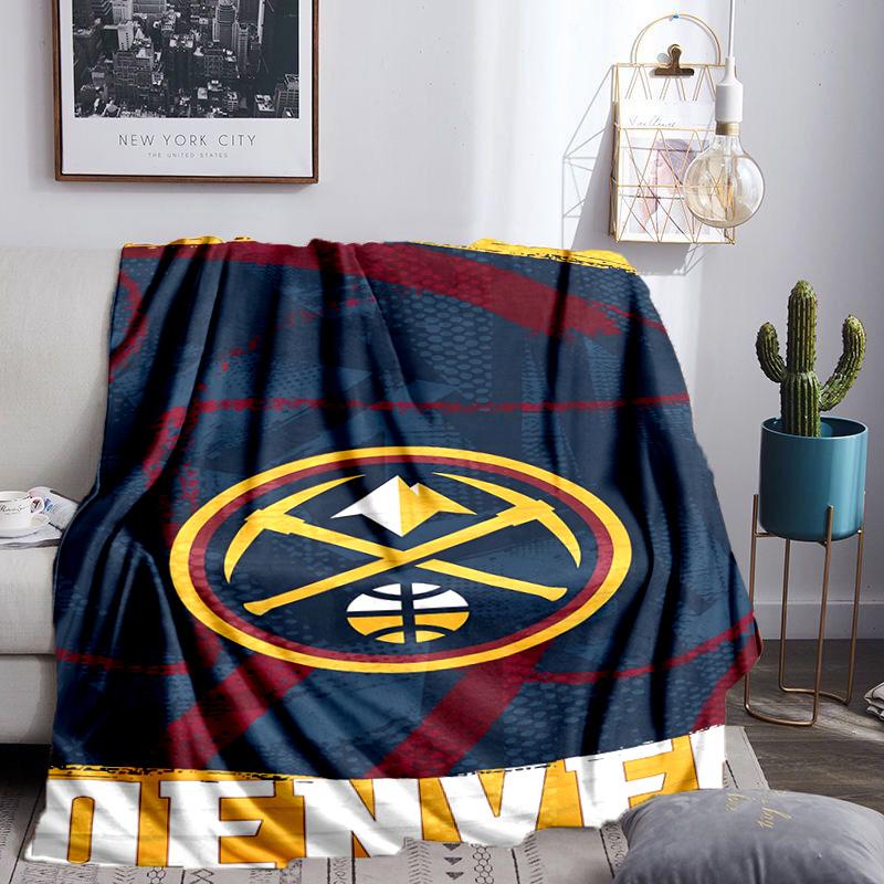 Denver Basketball Team Blanket Lightweight Flannel Bedding Blanket Perfect for Travel, Camping, Living Rooms, Offices, Sofas, Fan Christmas gift