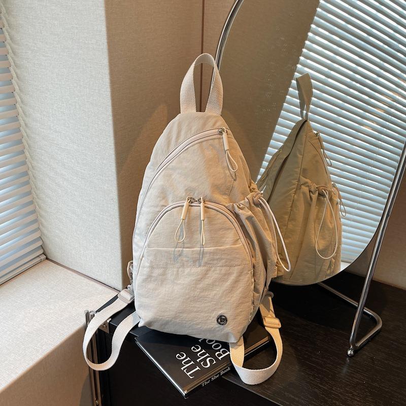 Multi-purpose backpack women's new casual versatile large-capacity backpack commuter student breast bag messenger bag