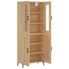 Highboard in Sonoma Oak Finish 27.4 x 13.4 x 70.9 in (W x D x H) Engineered Wood