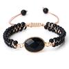Double-layer woven bracelet, natural stone bracelet, agate and turquoise woven tiger's eye bracelet