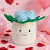 Cartoon Rose Plush Toy Couple Desktop Ornament - Valentine's Day Gift