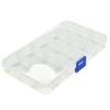 15 Slots Adjustable Plastic Fishing Lure Tackle Box Organizer Storage Case