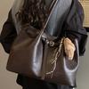 Retro Large-capacity Suede Bag 2025 Autumn and Winter New Commuter Shoulder Bag Women's Portable Tote Bag