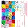 28-Color Gentle Hair Bands: Non-damaging, Disposable Rubber Bands for Braids and Hairstyles