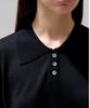EMKM Lyocell Silk Collared Knit Top_Black