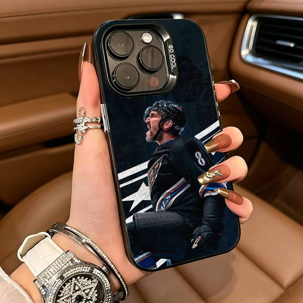 A-Alexander Ovechkin 8 Phone Case For iPhone 17,16,15,14,13,12,11 Plus Pro Max Colored Silver Phone Case