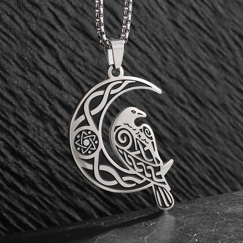 Island Severský Vegvisir Helma Runový Kruh Hrůzy Nerezová Ocel Přívěsek Kožená Šňůrka Řetízek Amulet Pánské Šperky