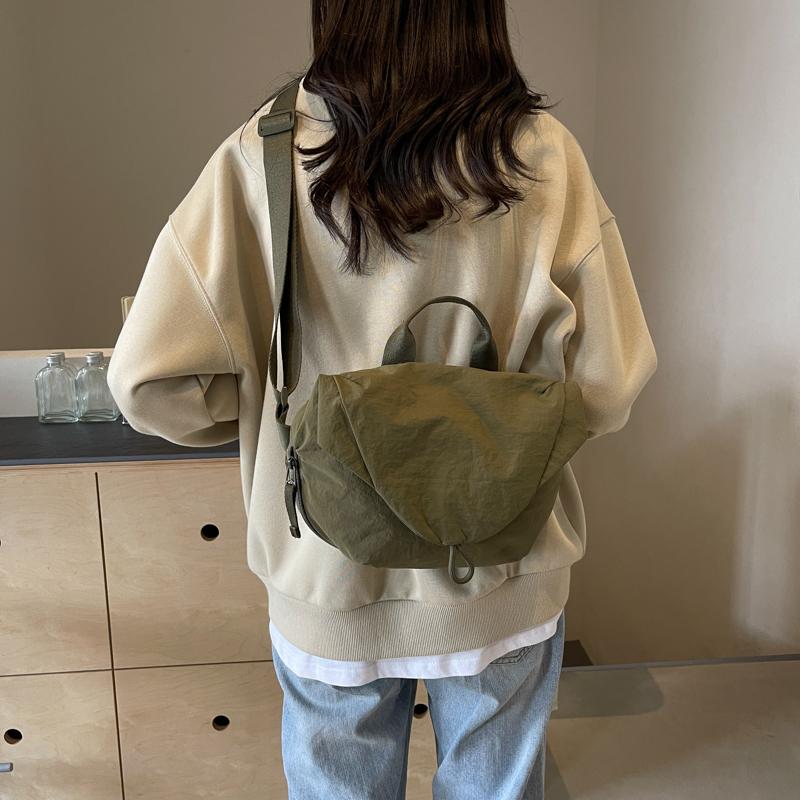 Soft Cloth Zipper Design Shoulder Bag for Women 2024 Trend Korean Fashion Y2K Handbags and Pures Small Crossbody Bags