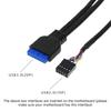 Front Panel USB3.0+ USB3.0+High Definition Audio Jack Port I/O Board + Internal Wire Audio Video Cable for Computer for