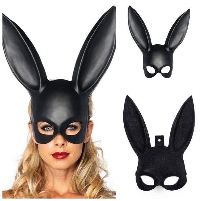 Fshion Kanin Maskerade Maske Sexet Kanin Lang Ører Karneval Halloween Fest Rekvisit Tilbehør