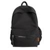 School bag solid color high-end female simple large school bag lightweight high school large capacity couple travel backpack