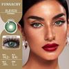 FUNSACHY 1 Pair Colored Contact Lenses Natural Big Black Eyes Blue Green Soft Contact Lenses for Women Brown Gray Contact Lenses