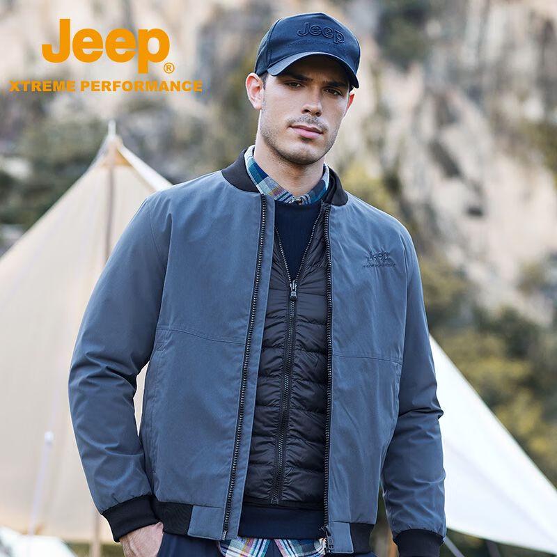 JEEP Men's Stand-Collar Padded Workwear Jacket J142095050