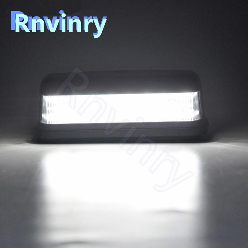 1Pcs All ModelsWhite LED License Plate Light Number Plate Lamp For Land Rover Series 2 2A & 3 All Models For Defender 90/110/130