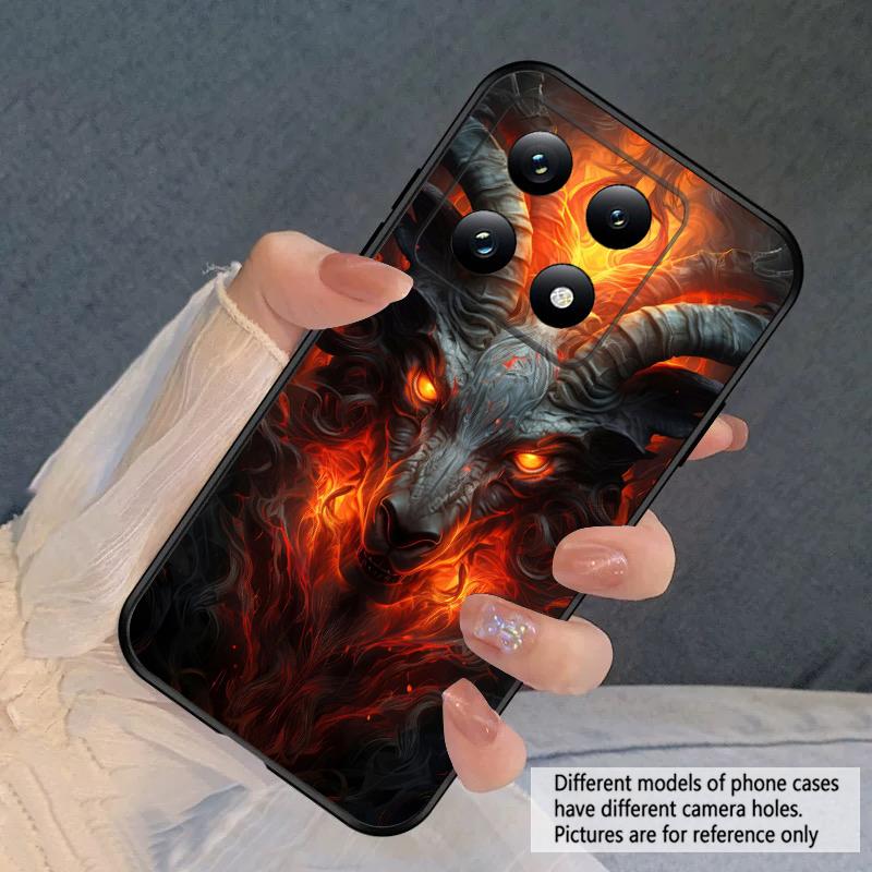 Luminous Lion Head For Xiaomi 11T 11 Ultra 12 12T Pro 14 15 13 Lite Mi Poco M4 5 M7 5G X4 X5 M6 C75 Pro X6 4G soft phone case