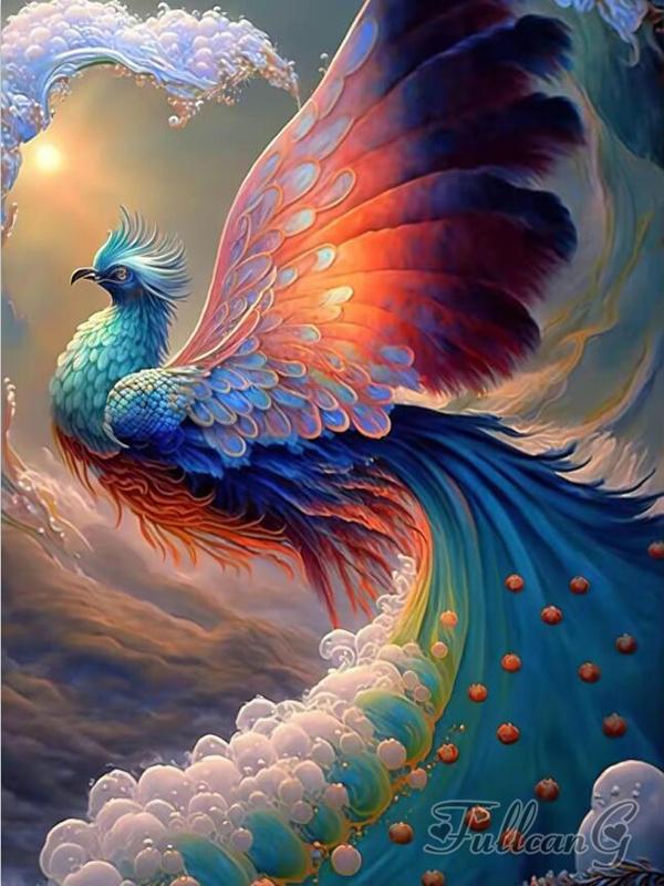 Diamond Painting New Arrivals Animal Peacocks Phoenix Diy Full Square Round Drill Rhinestone Embroidery Mosaic Cross Stitch Kits Wall Decor FG1801