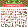 138Pcs Christmas Material Paper Stickers Kits Die Cut For Scrapbooking Journal Planner Photo Album Sticker Card Making