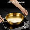 Stainless Steel Dry Pot Instant Noodle Lamian Noodles Pot Seafood Golden Noodle Pot Small Soup Pot Instant Noodles Two Ear Pot