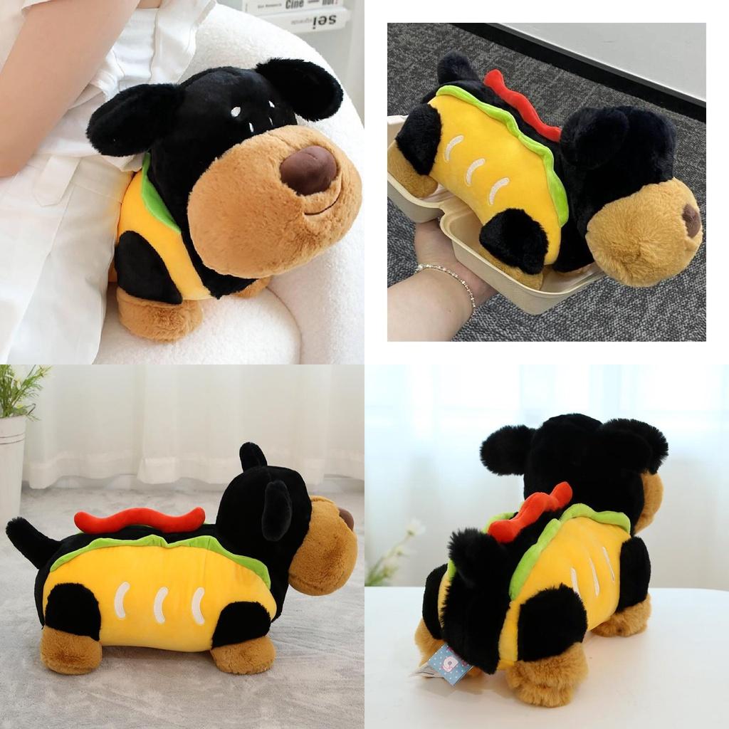 Cute Sausage Dog Plush Toy For Girls Soft And Cuddly Dog Doll For Sleeping 30cm/0.16kg