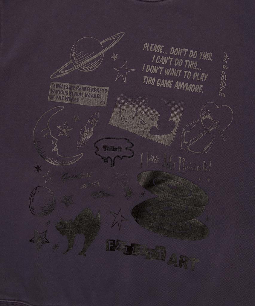 FALLETT Art Archive Sweatshirt Pigment Purple