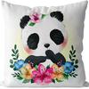 Super Cute Cartoon Linen Pillow Case Digital Printed Cushion Sofa Bed Pillow Simple