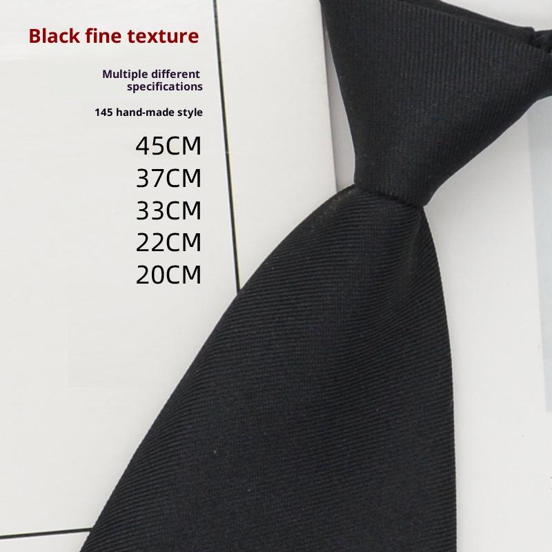 Solid Color Children'S Snap Tie Basic Black Short Student Casual All-Match Tie Male Female Accessories
